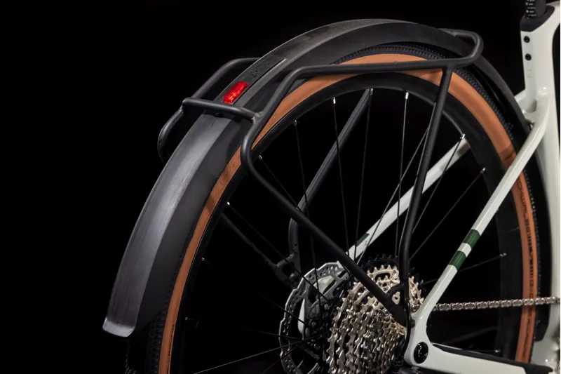 Cube Nuroad Hybrid C:62 Race FE 400X 29 Electric Gravel Bike in Desertstone and Green-5