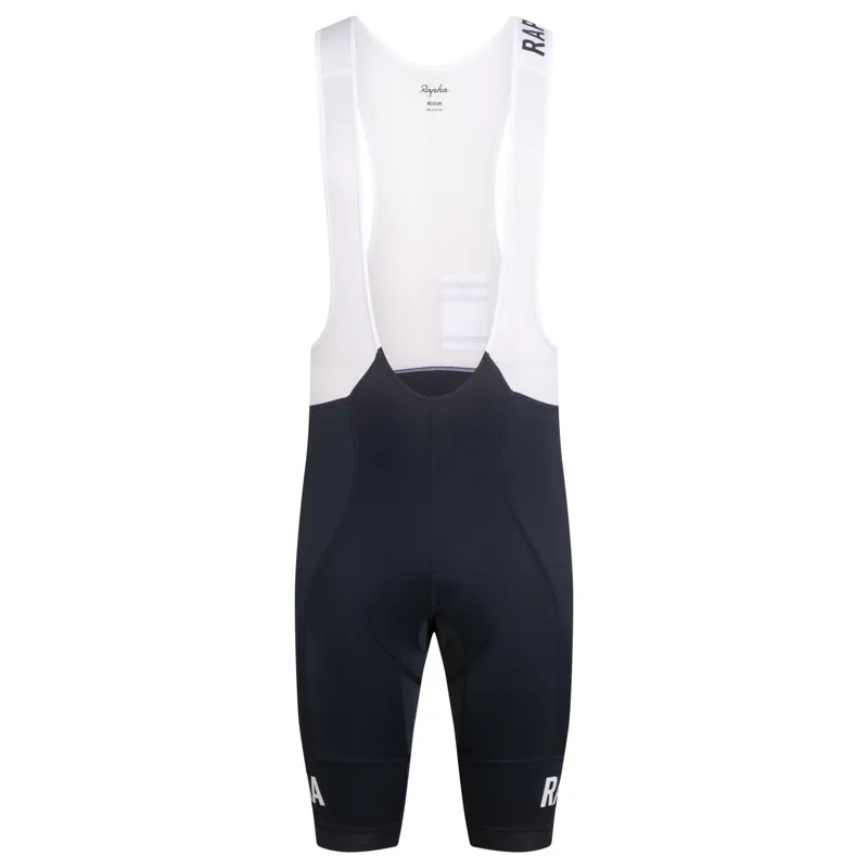 Rapha Men's Pro Team Training Bib Shorts in Dark Navy and White