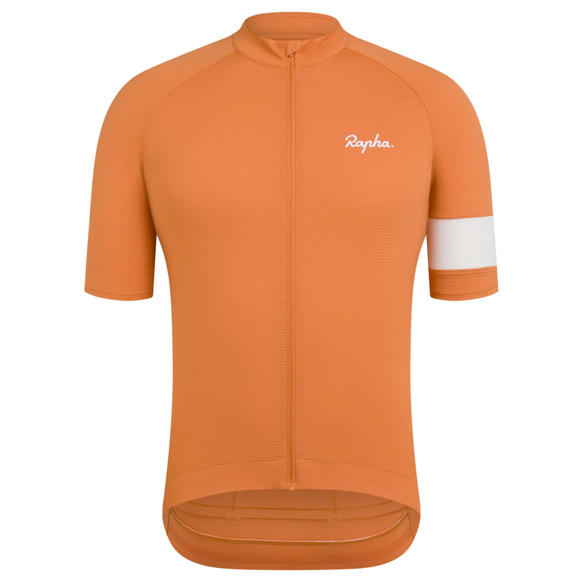 Rapha Men's Core Lightweight Short Sleeve Cycling Jersey in Dusted Orange and White