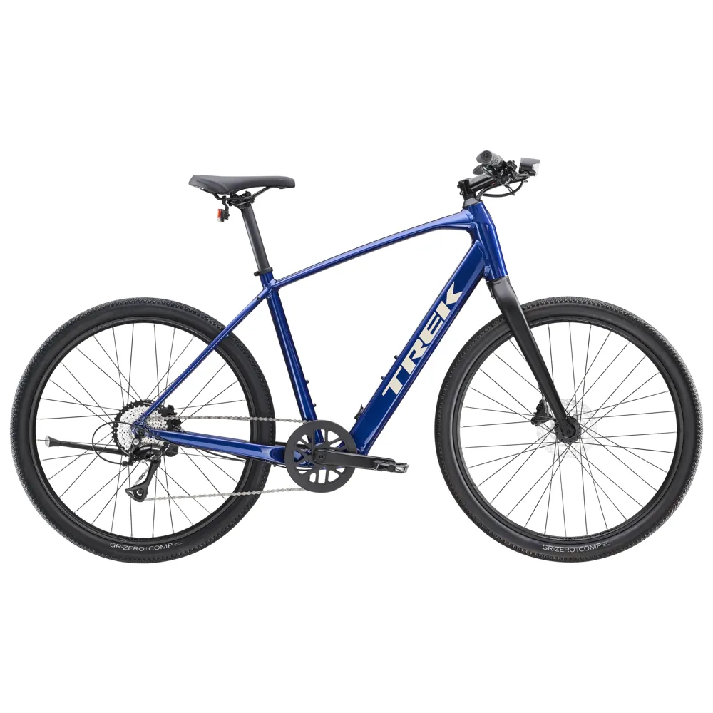 Team Cycles Trek TREK Dual Sport+ 2 LT 250Wh Electric Hybrid Bike in Hex Blue | Interest FREE Finance & Online Refund Policy.