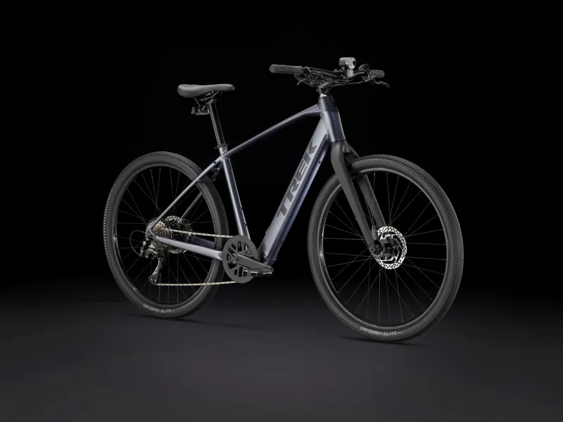TREK Dual Sport+ 2 LT 250Wh Electric Hybrid Bike in Galactic Grey-10