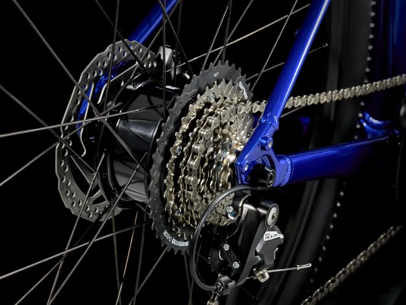 TREK Dual Sport+ 2 LT 250Wh Electric Hybrid Bike in Hex Blue-2