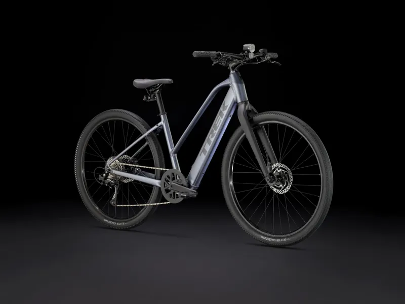 TREK Dual Sport+ 2 Stagger LT 250Wh Electric Hybrid Bike in Galactic Grey-10
