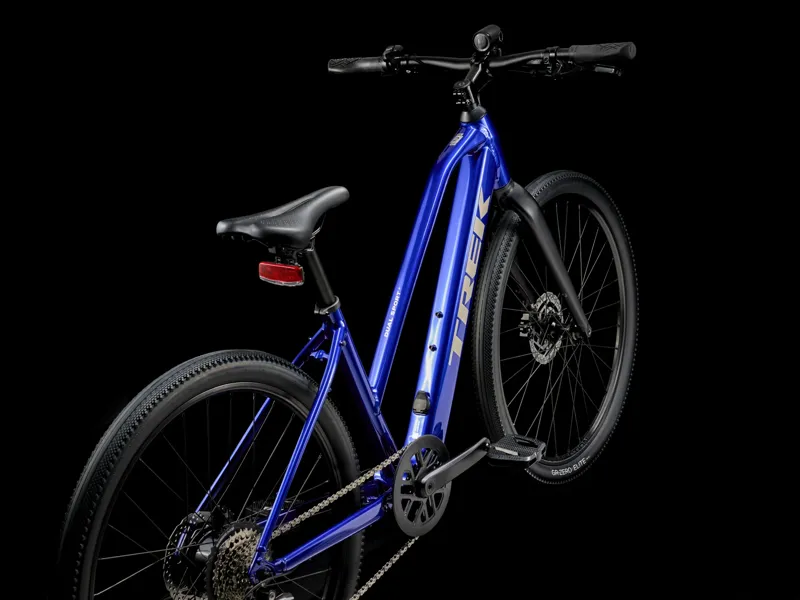 TREK Dual Sport+ 2 Stagger LT 250Wh Electric Hybrid Bike in Hex Blue-1