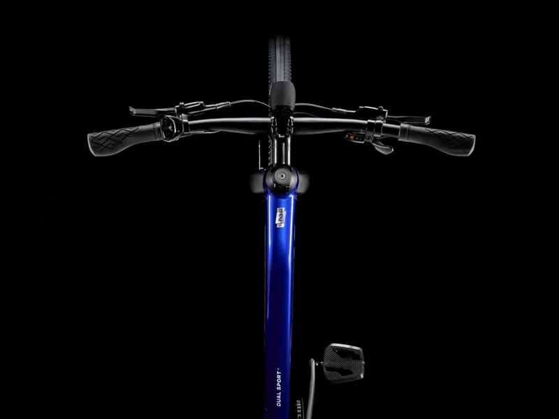 TREK Dual Sport+ 2 Stagger LT 250Wh Electric Hybrid Bike in Hex Blue-5