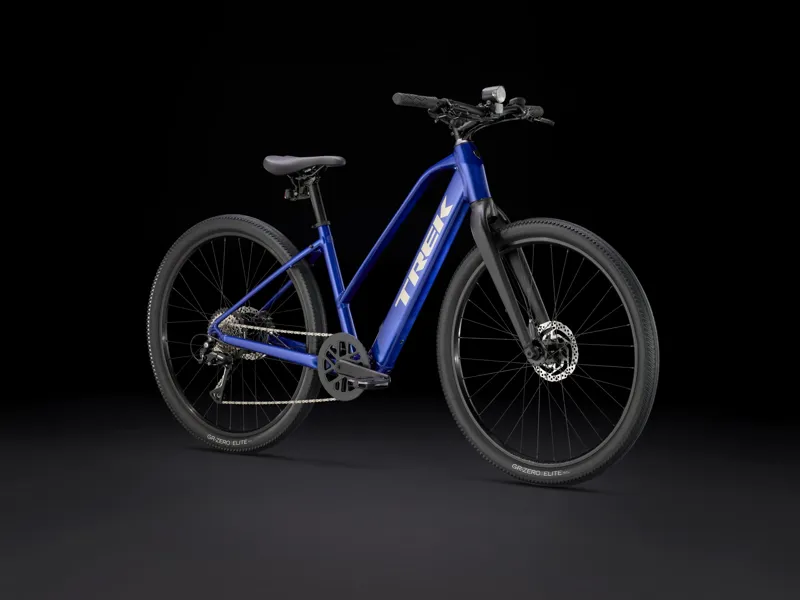 TREK Dual Sport+ 2 Stagger LT 250Wh Electric Hybrid Bike in Hex Blue-10
