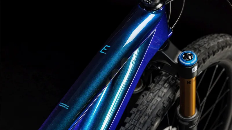 Cube Stereo ONE22 HPC EX 29 Full Suspension Mountain Bike in Nebula and Blue-5