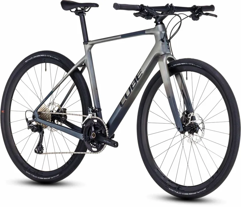 Cube Nulane C:62 SLT Gravel Bike in Prizmsilver and Black-1