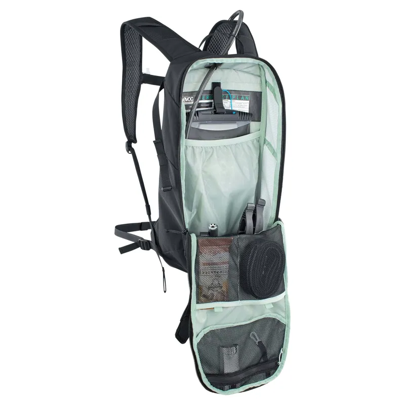 Evoc Ride Performance 8L Backpack and 2L Bladder in Black-2