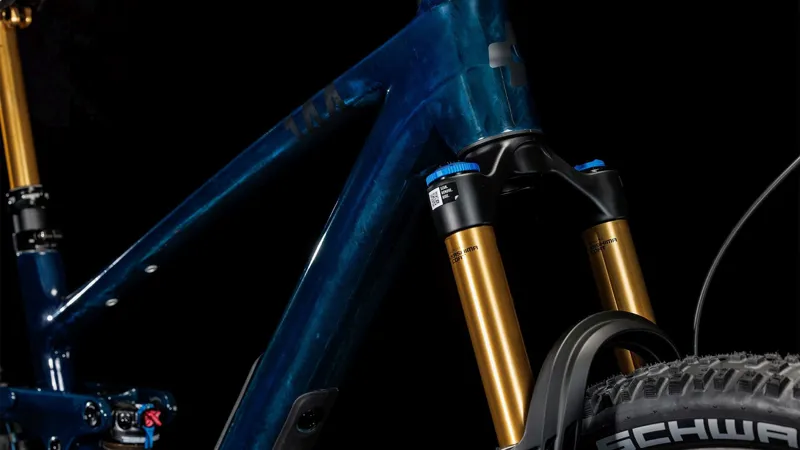 Cube Stereo NOE44 C:68X SLT Full Suspension Mountain Bike in Liquidblue and Black-8