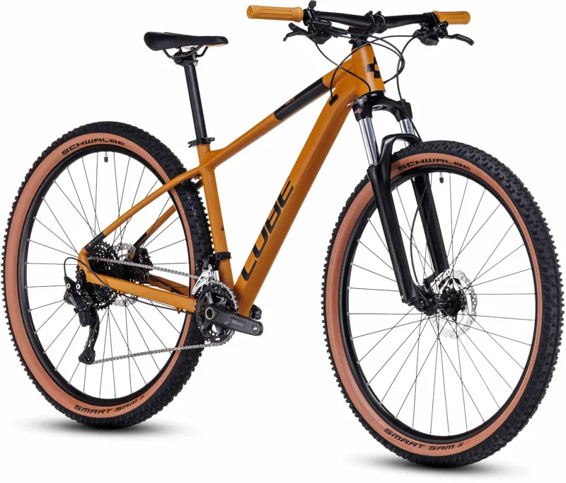 Cube Aim EX Mountain Bike in Caramel and Black-1
