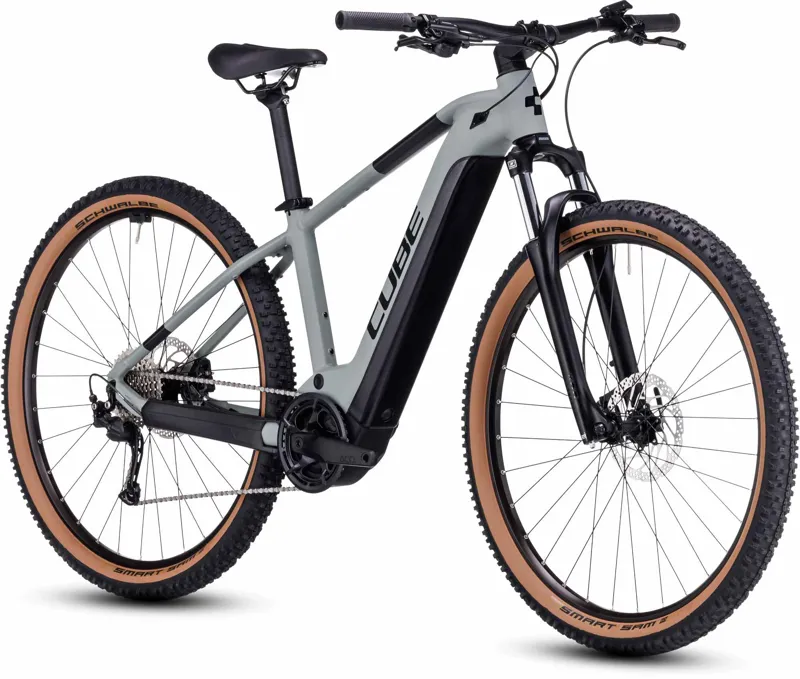 Cube Reaction Hybrid Performance 625Wh Electric Mountain Bike in Grey and Black-1