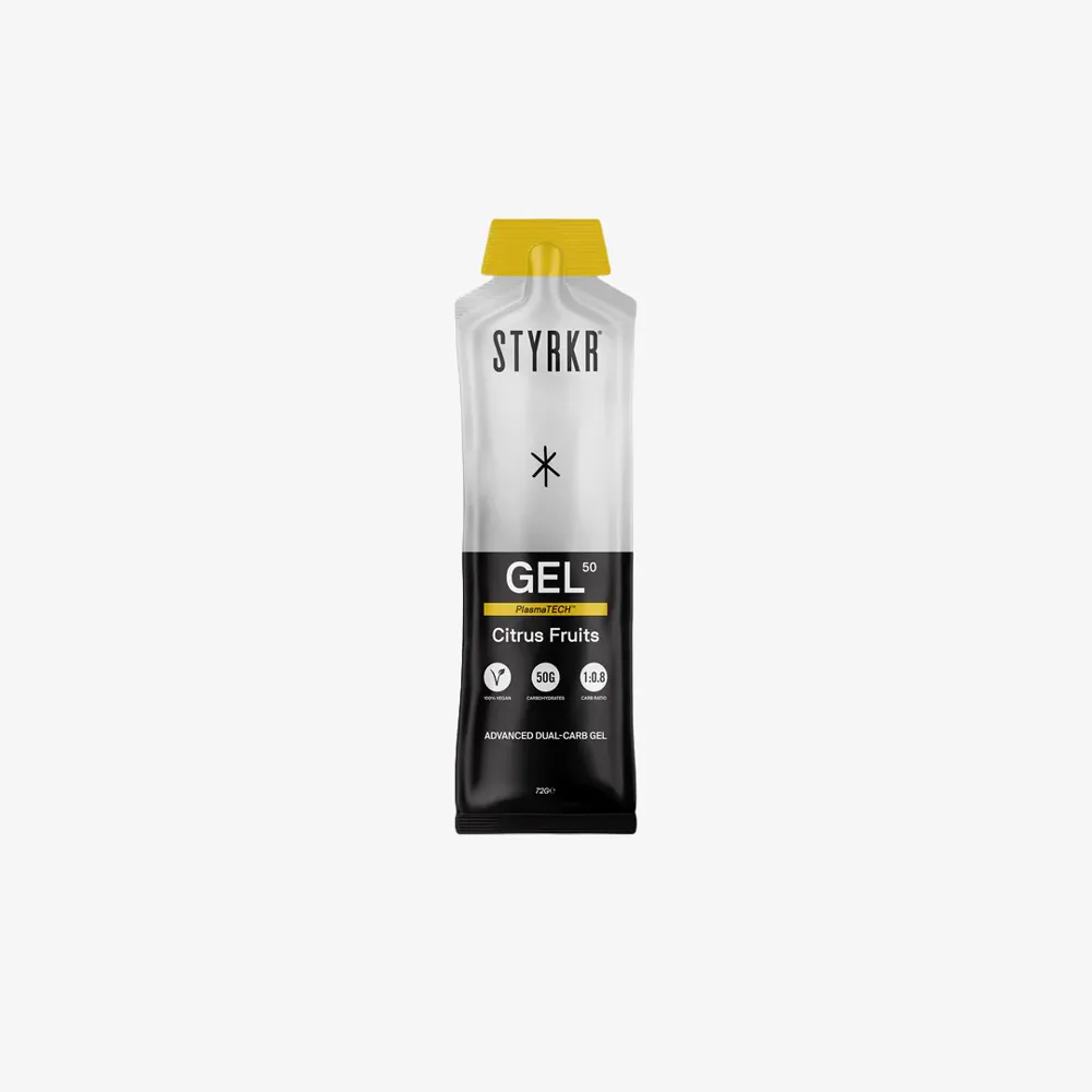 Team Cycles Styrkr STYRKR GEL50 Mild Citrus Dual-Carb Energy Gel | Interest FREE Finance & Online Refund Policy.