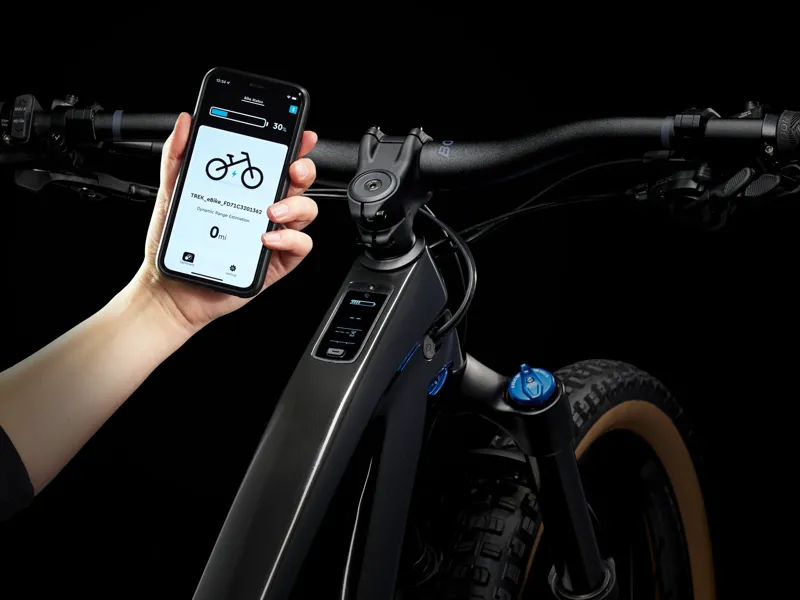 TREK Fuel EXe 9.7 360Wh Full Suspension Electric Mountain Bike in Deep Smoke-10