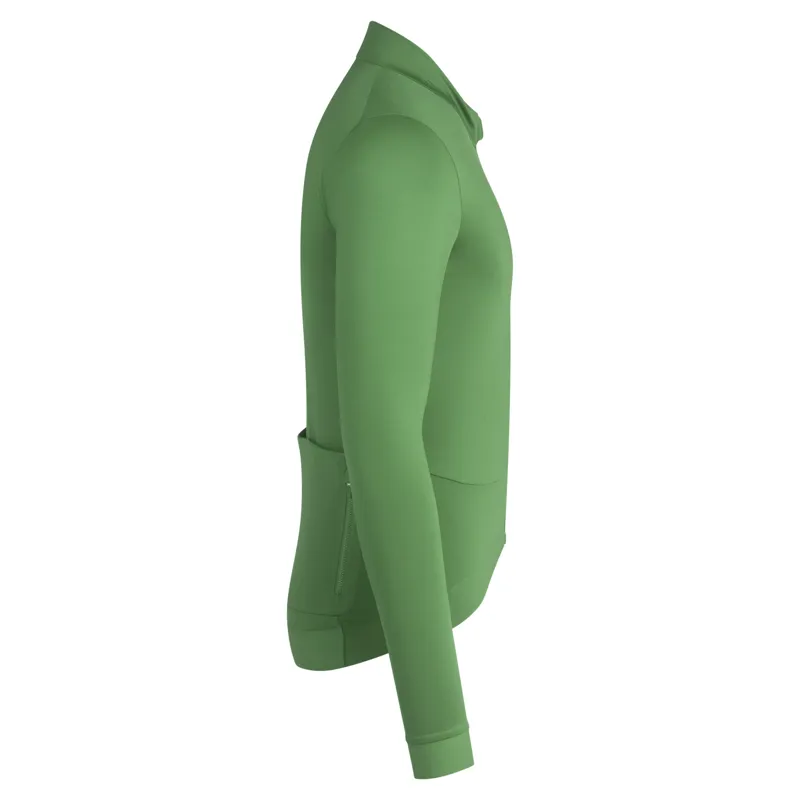 Rapha Pro Team Thermal Long Sleeve Cycling Jersey in Dark Green-3