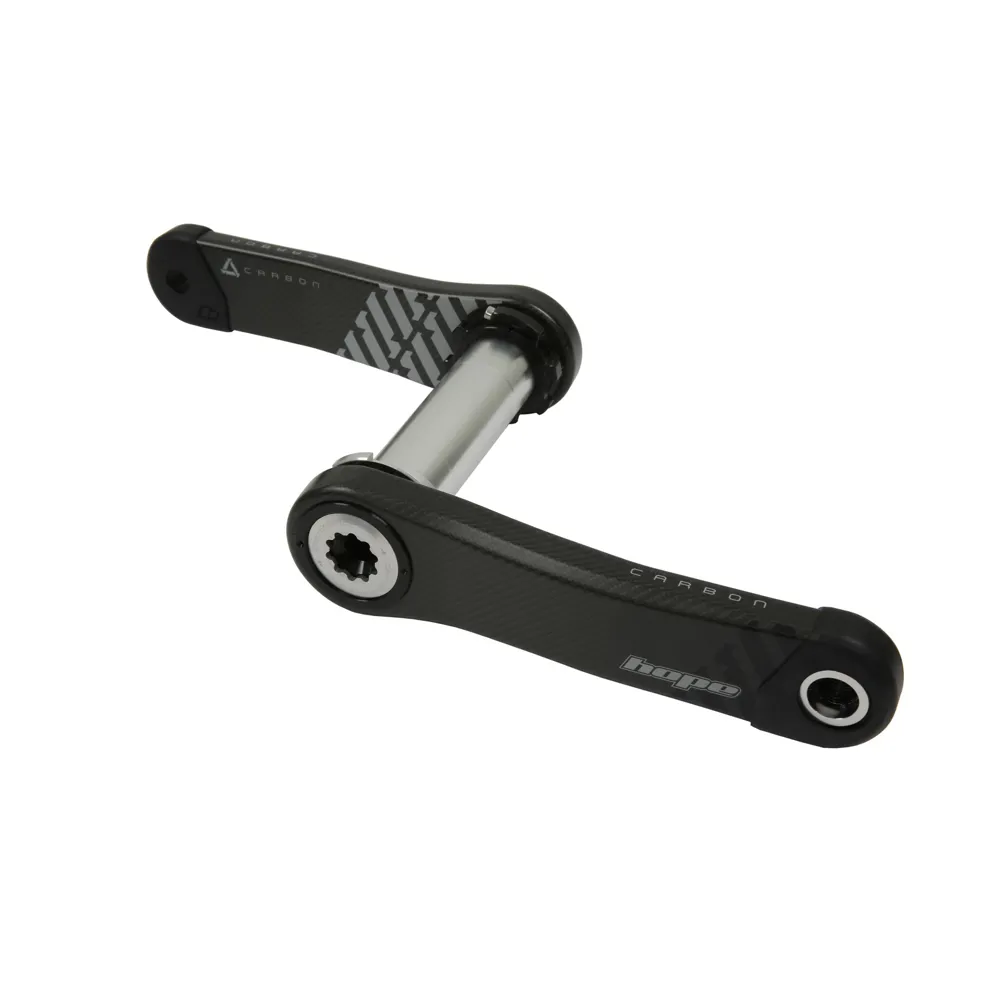 Team Cycles Hope No Spider Carbon 165mm Crankset in Silver | Interest FREE Finance & Online Refund Policy.