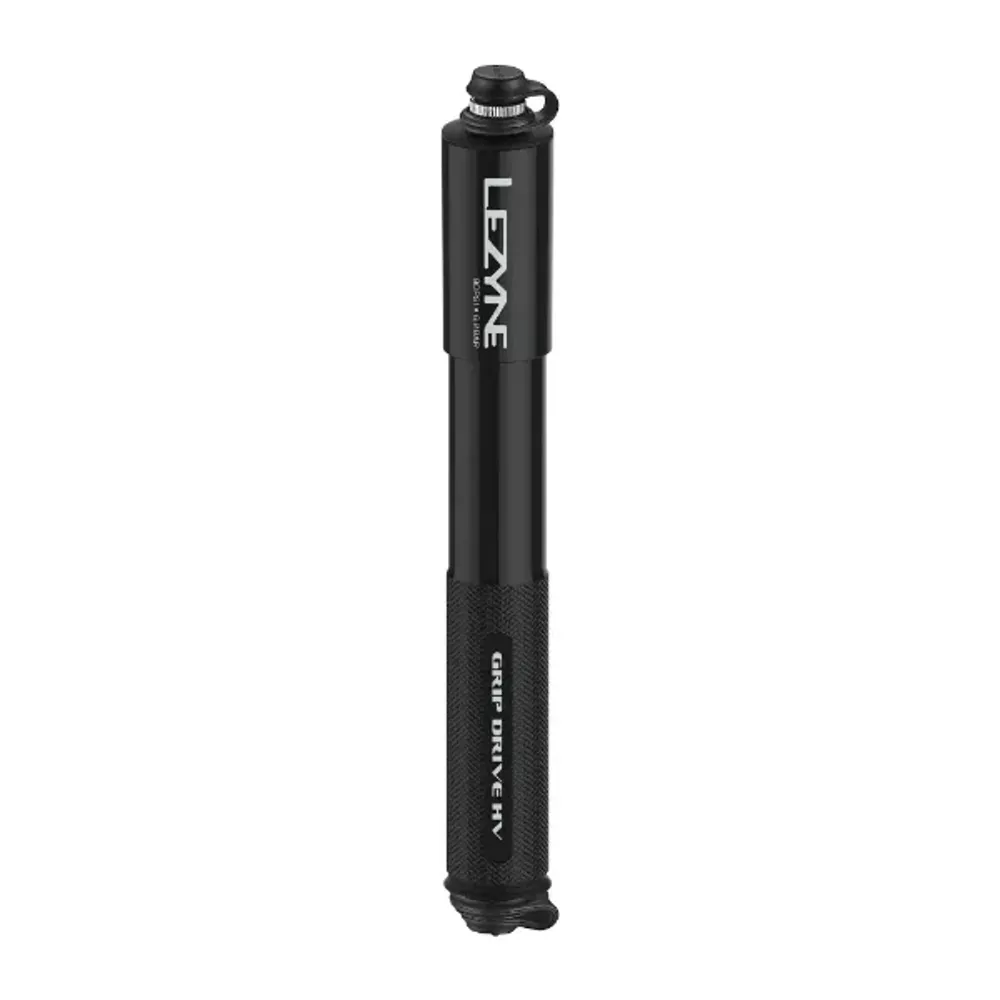 Team Cycles Lezyne Grip Drive HV Medium Hand Pump in Black | Interest FREE Finance & Online Refund Policy.