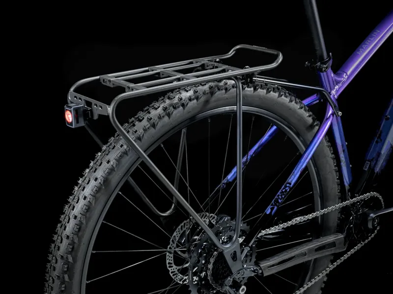 TREK Marlin 5 Gen 3 Hardtail Mountain Bike in Purple Flip To Trek Black Fade-9