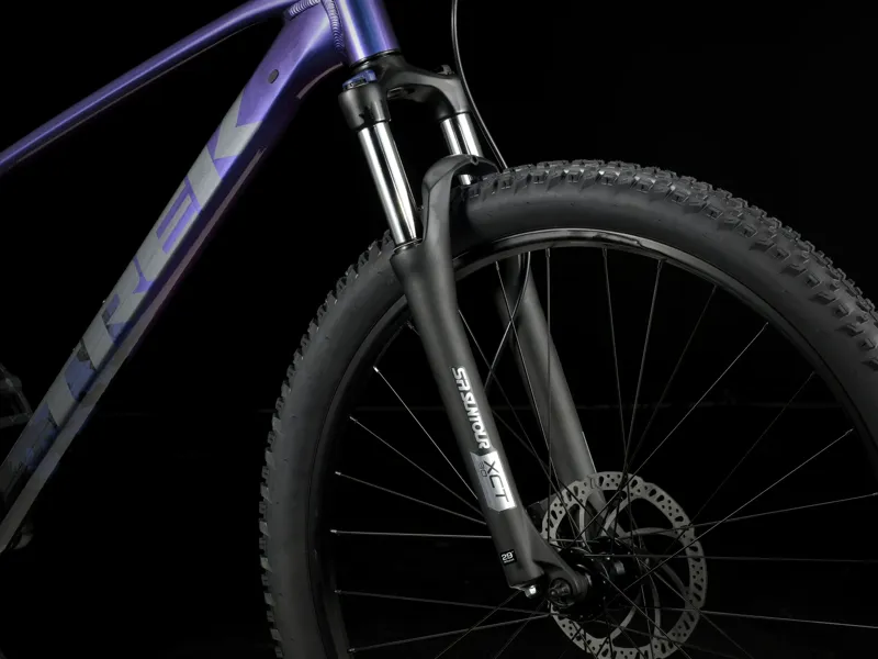 TREK Marlin 5 Gen 3 Hardtail Mountain Bike in Purple Flip To Trek Black Fade-6