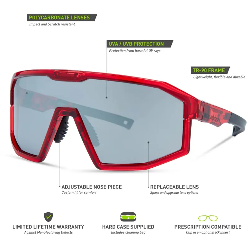 Madison Enigma Glasses in Crystal Red-6