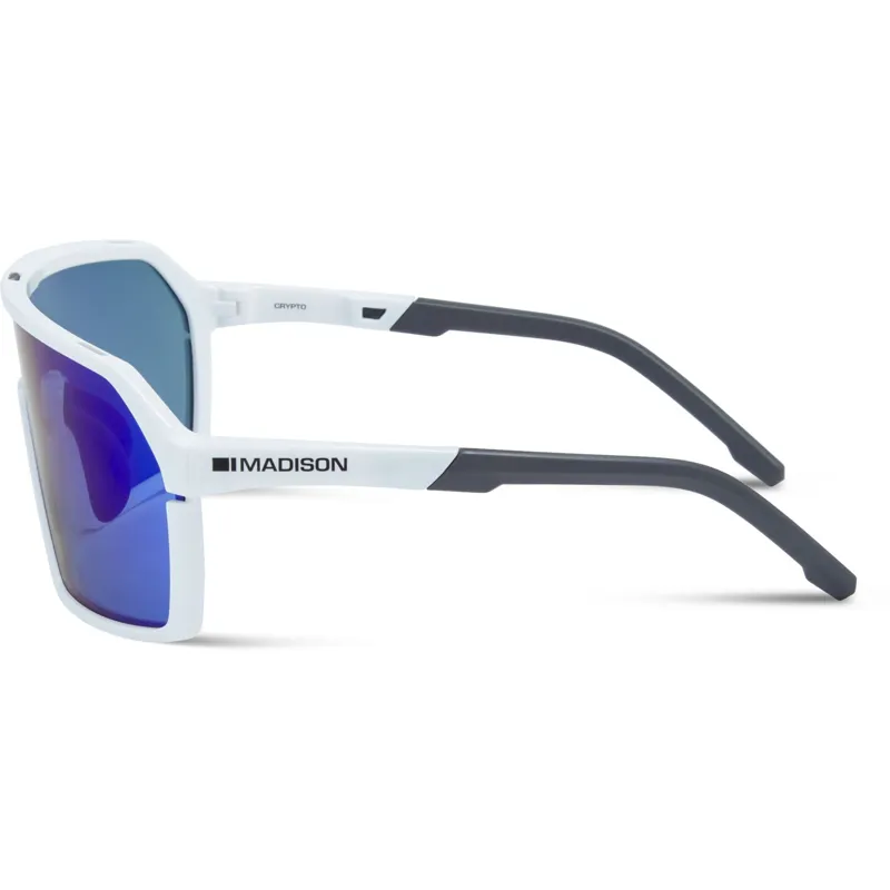 Madison Crypto Sunglasses in Gloss White
