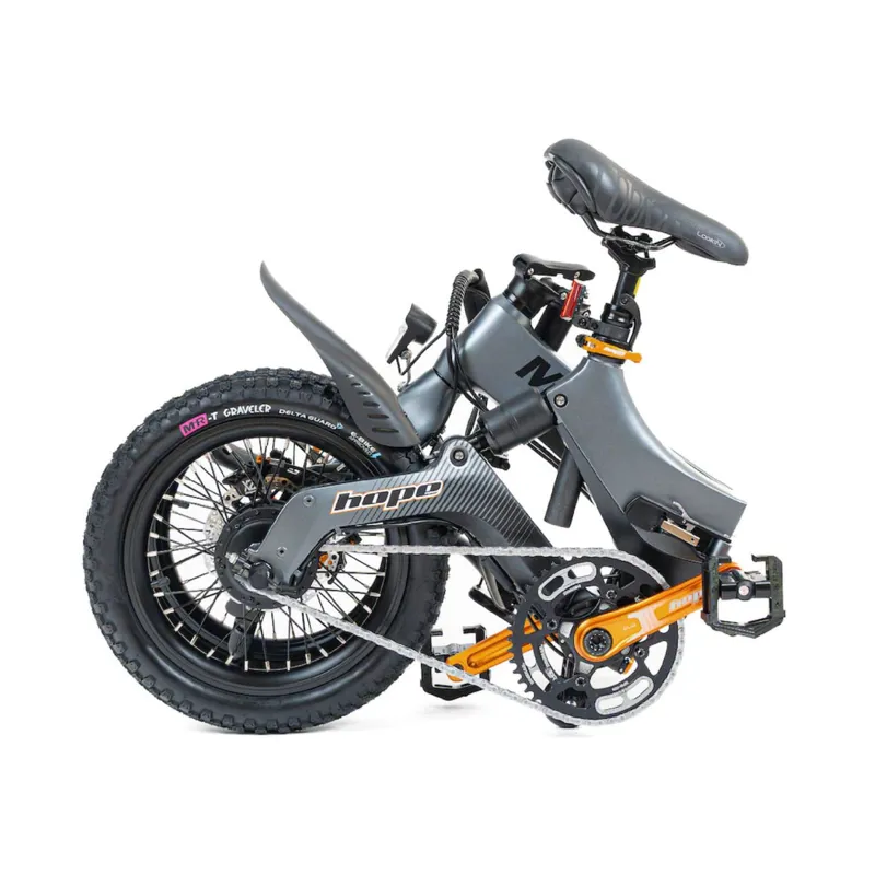 MiRiDER One Hope Edition 252Wh Folding Electric Bike in Onyx Grey-5