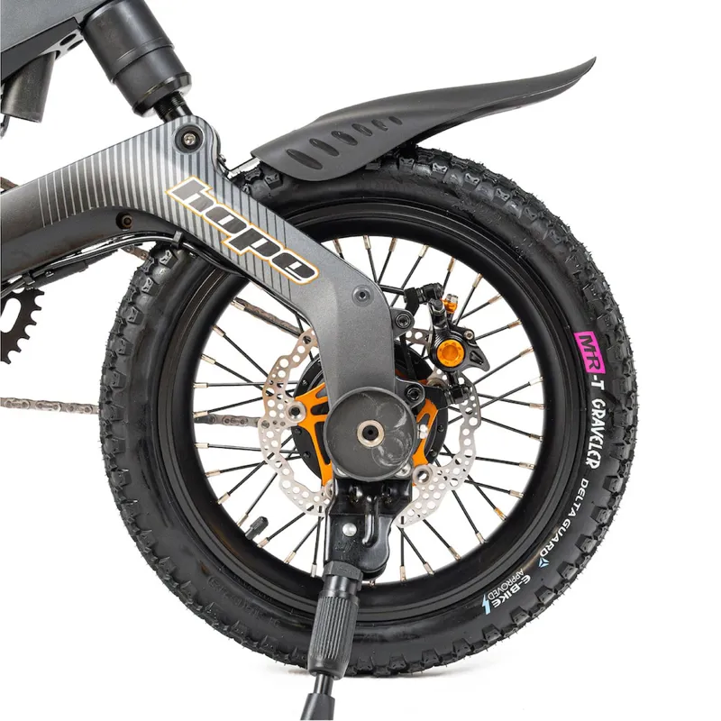 MiRiDER One Hope Edition 252Wh Folding Electric Bike in Onyx Grey-10