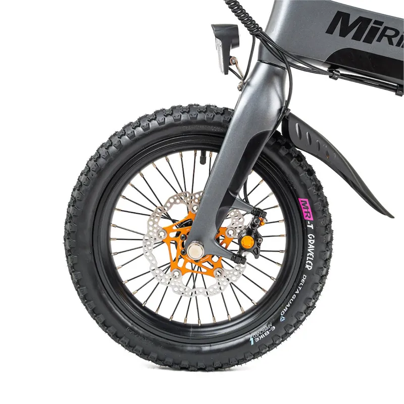 MiRiDER One Hope Edition 252Wh Folding Electric Bike in Onyx Grey-12