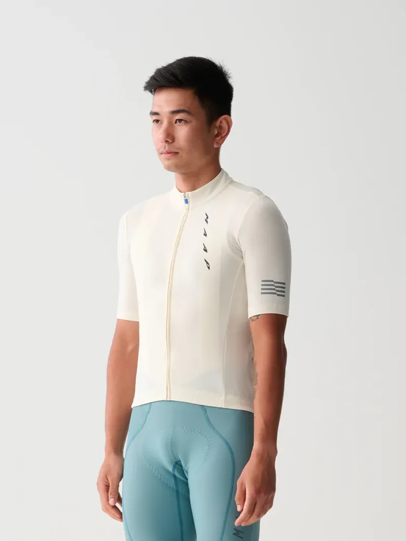 MAAP Embark Team Short Sleeve Cycling Jersey in Chalk