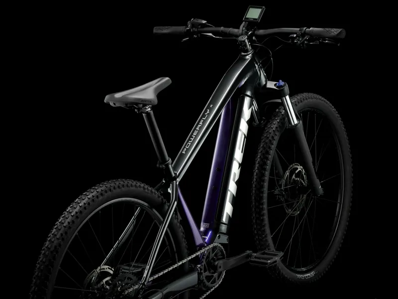 TREK Powerfly 4 625W Gen 4 Electric Mountain Bike in Grey and Purple Flip-1