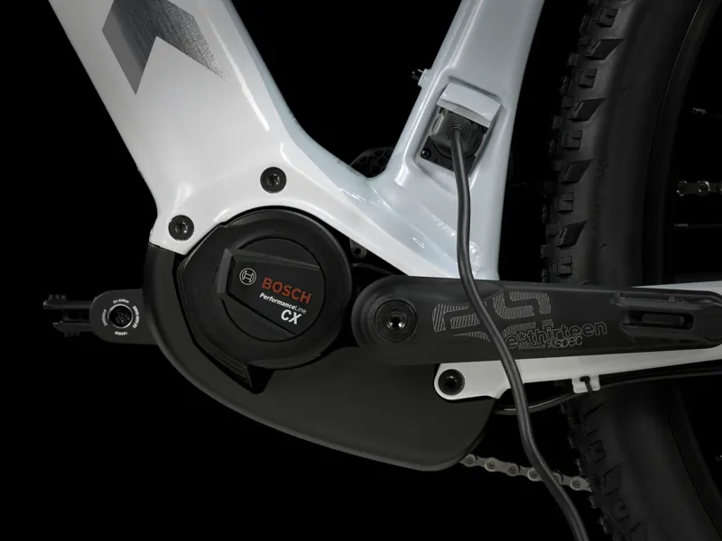 TREK Powerfly 5 Gen 4 625Wh Electric Mountain Bike in White Prismatic and Plasma Grey Pearl-2