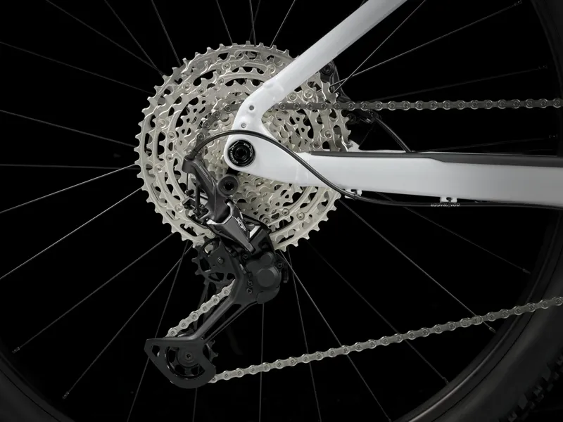 TREK Powerfly 5 Gen 4 625Wh Electric Mountain Bike in White Prismatic and Plasma Grey Pearl-6