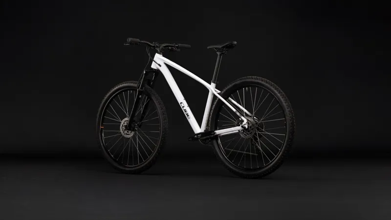Cube Aim ONE Mountain Bike in White and Black-7