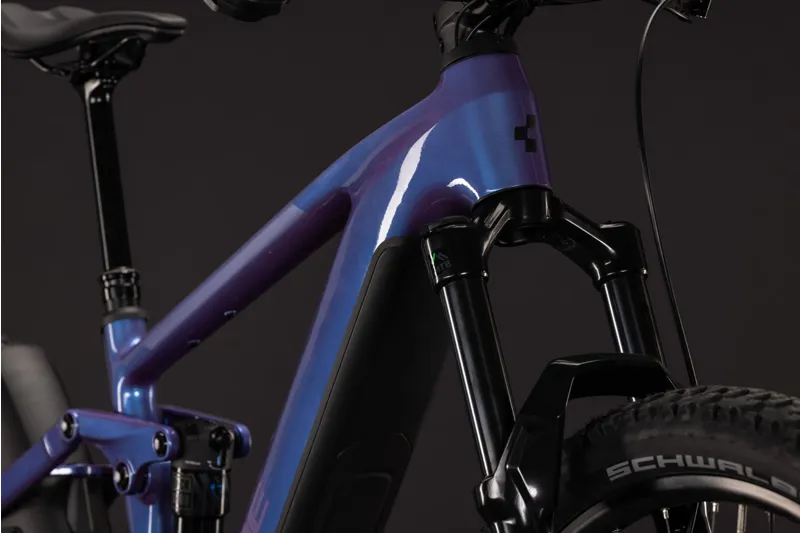 Cube Stereo Hybrid ONE44 Pro 800Wh Electric Full Suspension Mountain Bike in Blueiris and Black-1