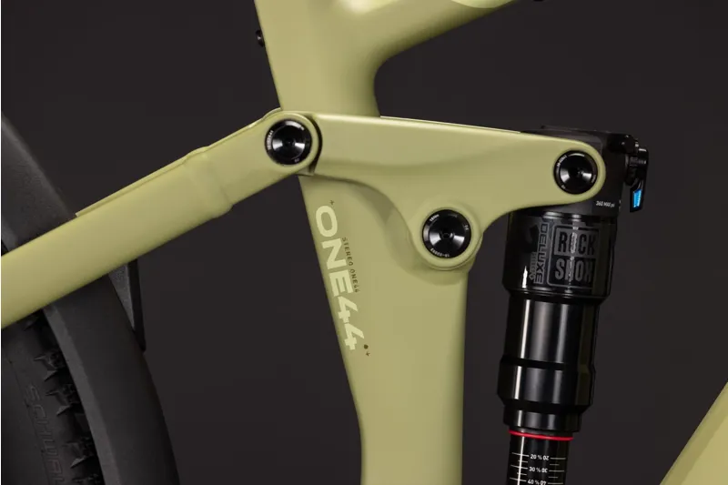 Cube Stereo Hybrid ONE44 Pro FE 800Wh Electric Full Suspension Mountain Bike in Softwillow and Green-3