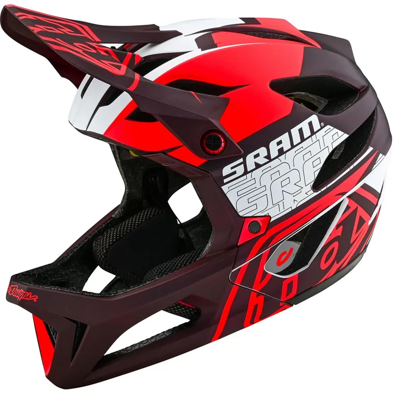 Troy Lee Designs Stage MIPS Helmet in Sram Vector Red-4