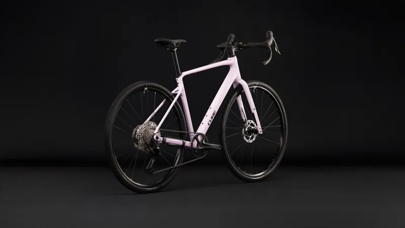 Cube Nuroad EX Gravel Bike in Bubblegum and Black-5