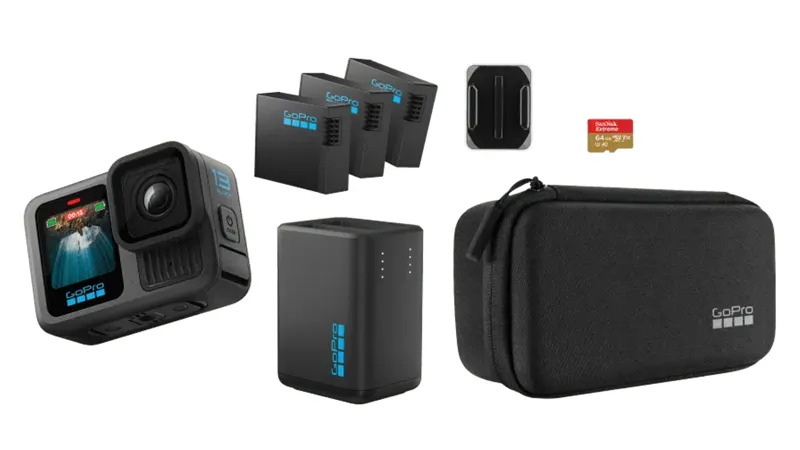 GoPro HERO13 Black Camera- Extended Power Bundle - Accessories