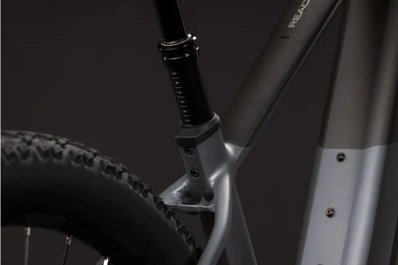 Cube Reaction Hybrid Race 800Wh Electric Mountain Bike in Slabgrey and Chrome-2