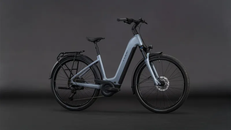 Cube Touring Hybrid Pro EE 800Wh Electric Hybrid Bike in Pearlgrey and Grey-7