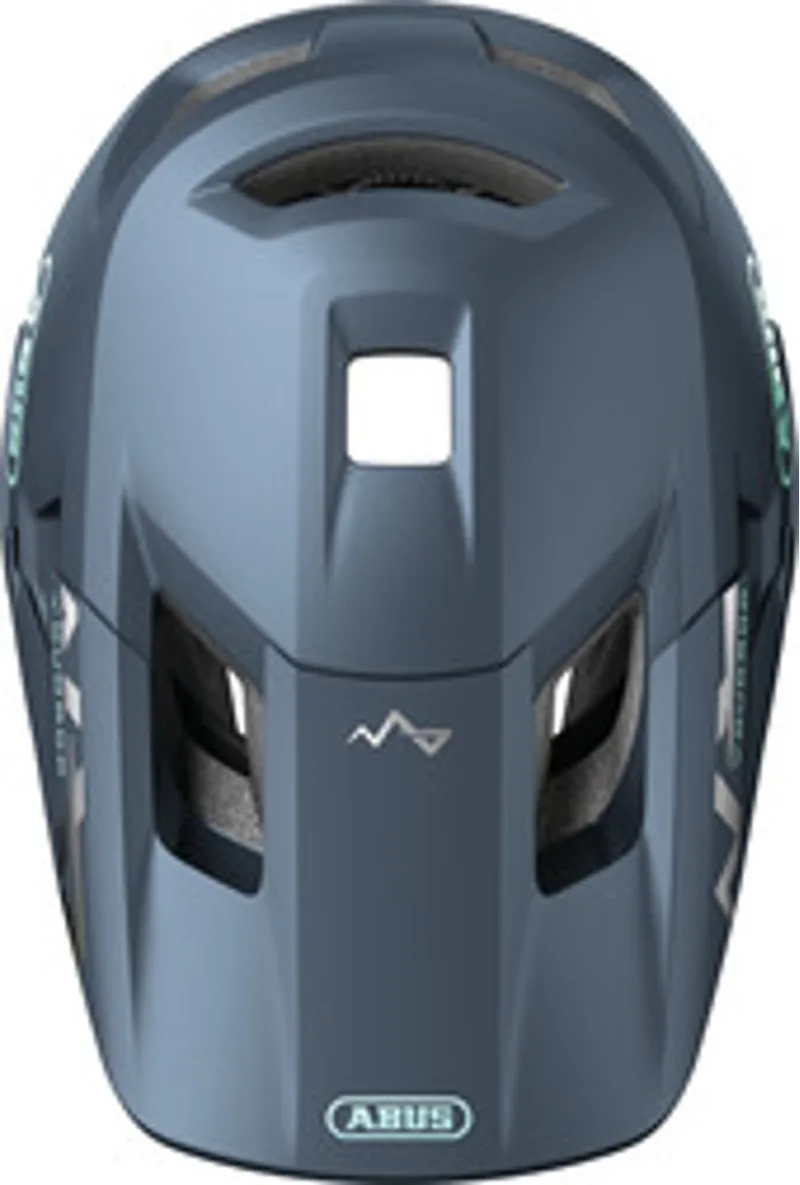 Abus Youdrop FF Kids Full Face Mountain Bike Helmet in Midnight Blue-3