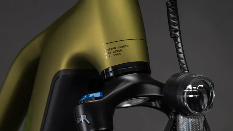 Cube Touring Hybrid Pro EE 800Wh Electric Hybrid Bike in Goldenlime and Black-2