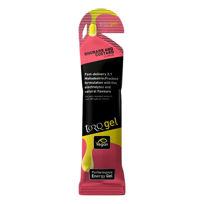 Torq Energy Gel 45g in Rhubarb and Custard
