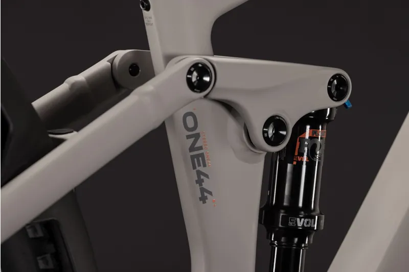 Cube Stereo Hybrid ONE44 SLX 800Wh Electric Full Suspension Mountain Bike in Oatgrey and Grey-2