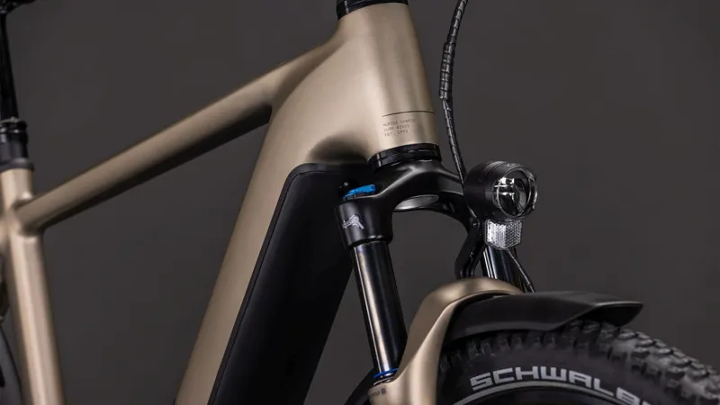 Cube Nuride Hybrid Pro 600Wh Electric Hybrid Bike in Flashstone and Chrome-1