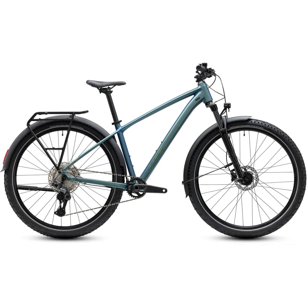 Cube Aim SLX FE Hardtail Mountain Bike in Shiftverde and Chrome