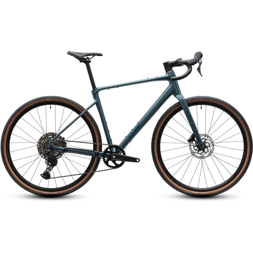 Cube Nuroad Pro Gravel Bike in Taiga and Blue