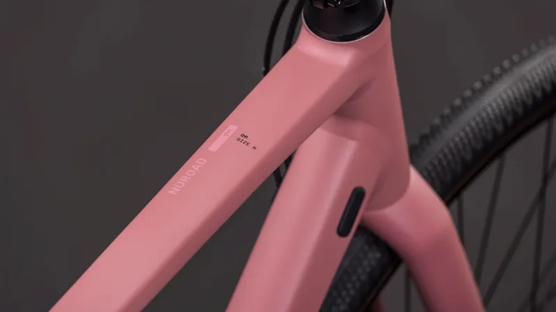 Cube Nuroad One Gravel Bike in Ruby and Puce-1