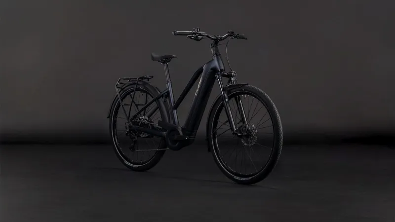 Cube Touring Hybrid One T 600Wh Electric Hybrid Bike in Coal and Chrome-6