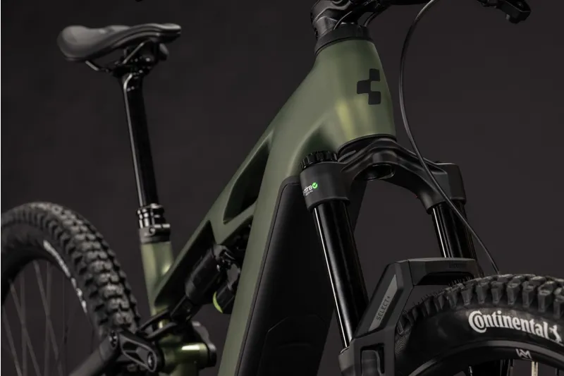 Cube Stereo Hybrid ONE44 HPC TM 800Wh Electric Full Suspension Mountain Bike in Reedgreen and Gills-1